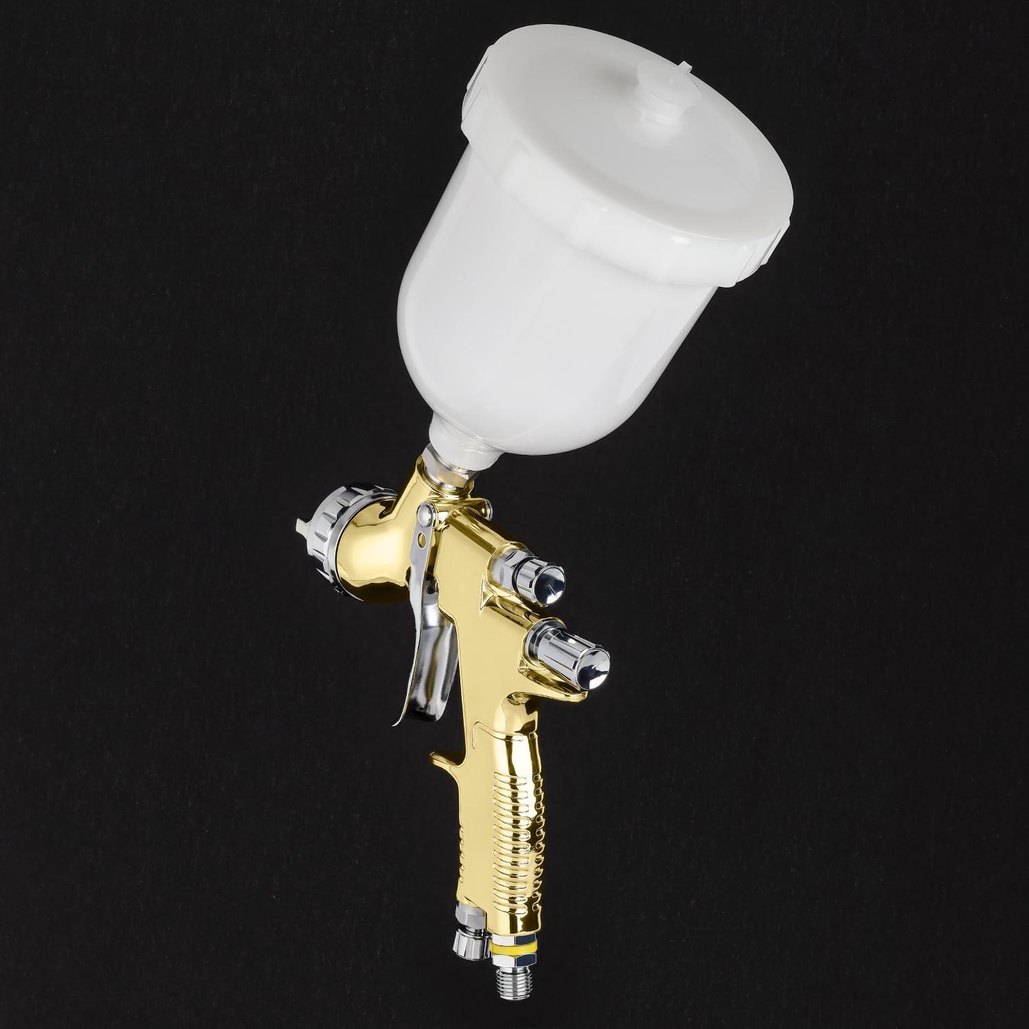 imageYUZES HVLP Spray Gun Kit Ease of Use T110 Pro Paint Guns Automotive Paint Gun for Cars ampamp Furniture DIY Painting 13mm Nozzle 600cc with Paint Sprayer Accessories