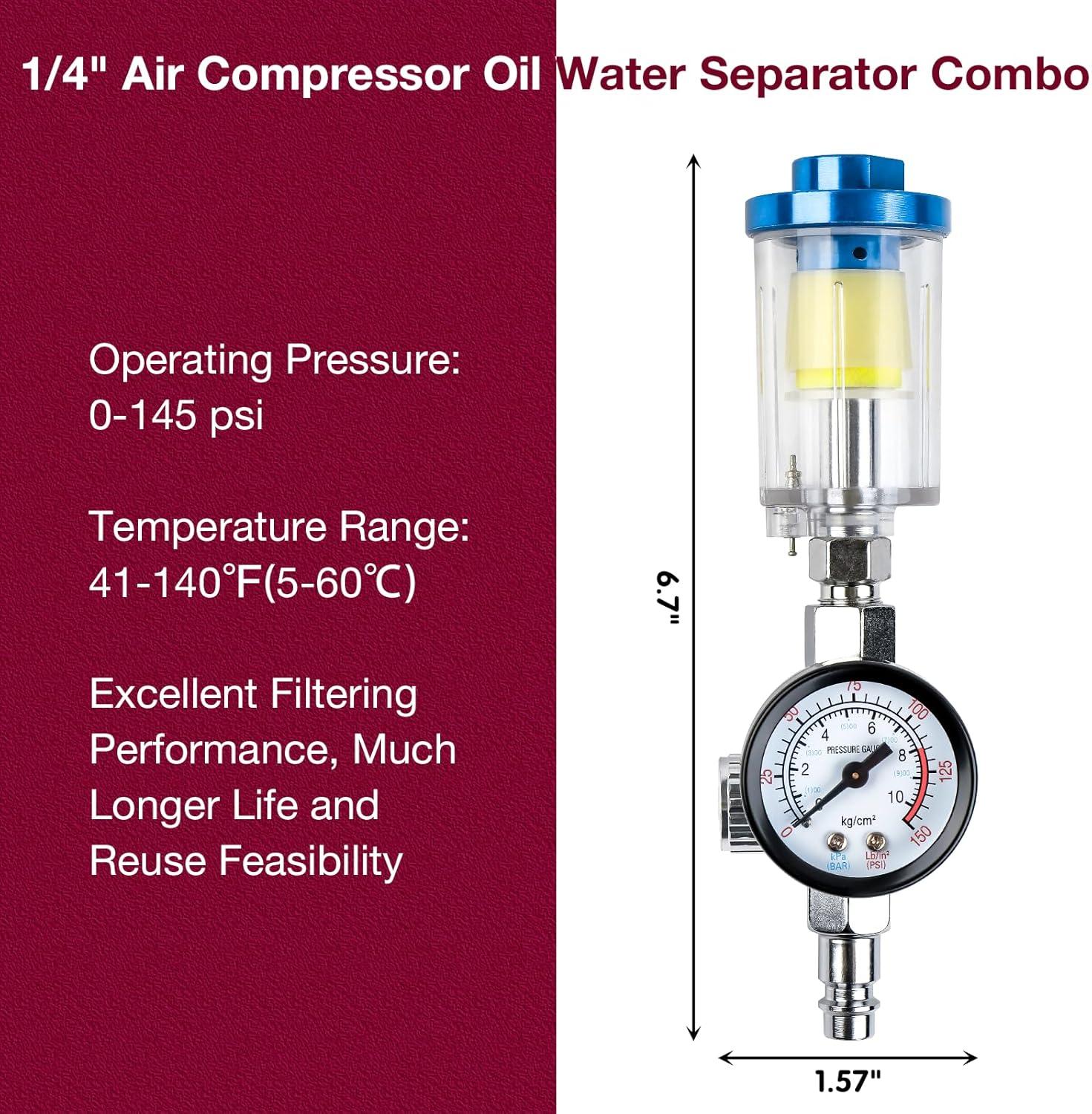 imageYUZES HVLP Spray Gun Kit with 141720mm Nozzles ampamp Air Filter with Pressure Gauge Easy to Use Spray Paint Gun for Cars Air Spray Gun for Painting Cars Furniture DIY Painting Primer Clear CoatRed A