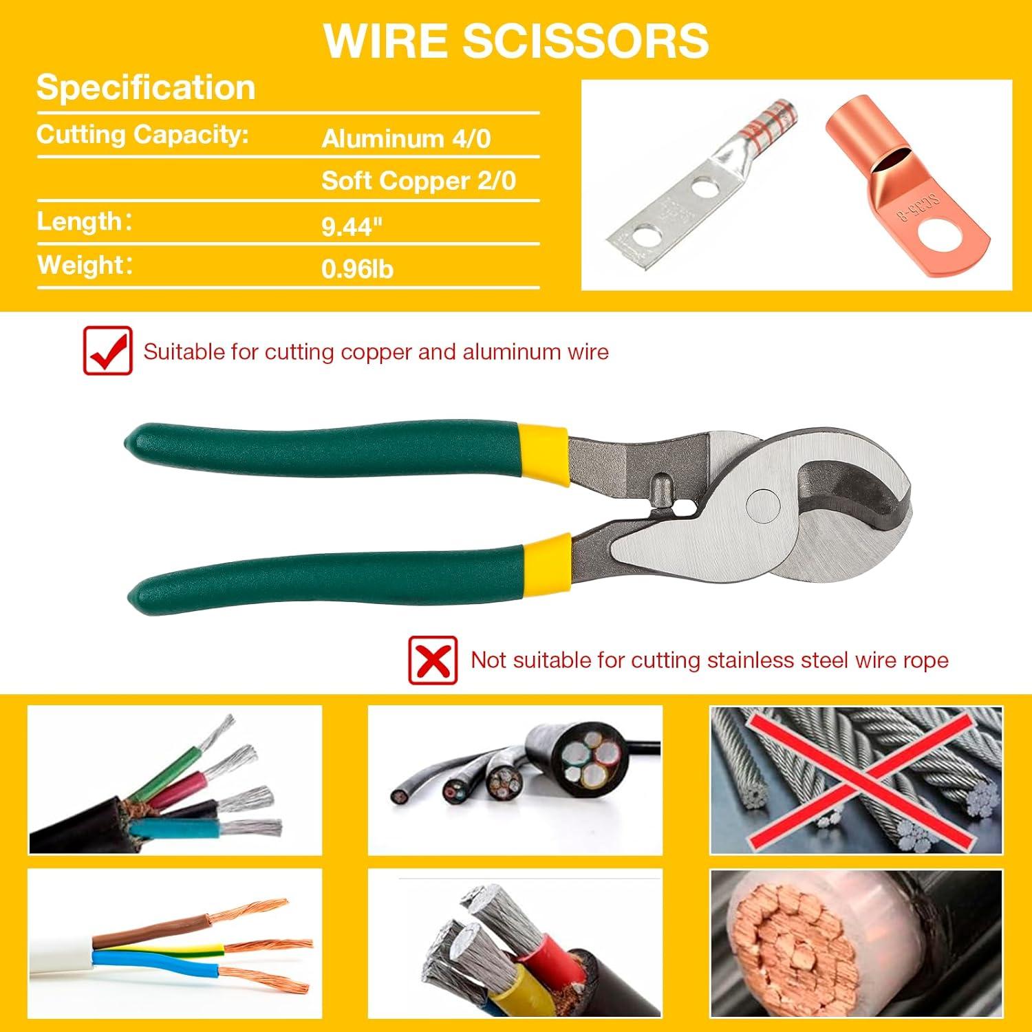 imageYUZES Hydraulic Crimping Tool 10 Tons 12 AWG to 20 Battery Cable Crimper Tool with 9 Dies Easy to Operate Hydraulic Wire Crimping Tool Kit for Wire Rope Battery Cable Ends Ring TerminalsYQK70ACC01
