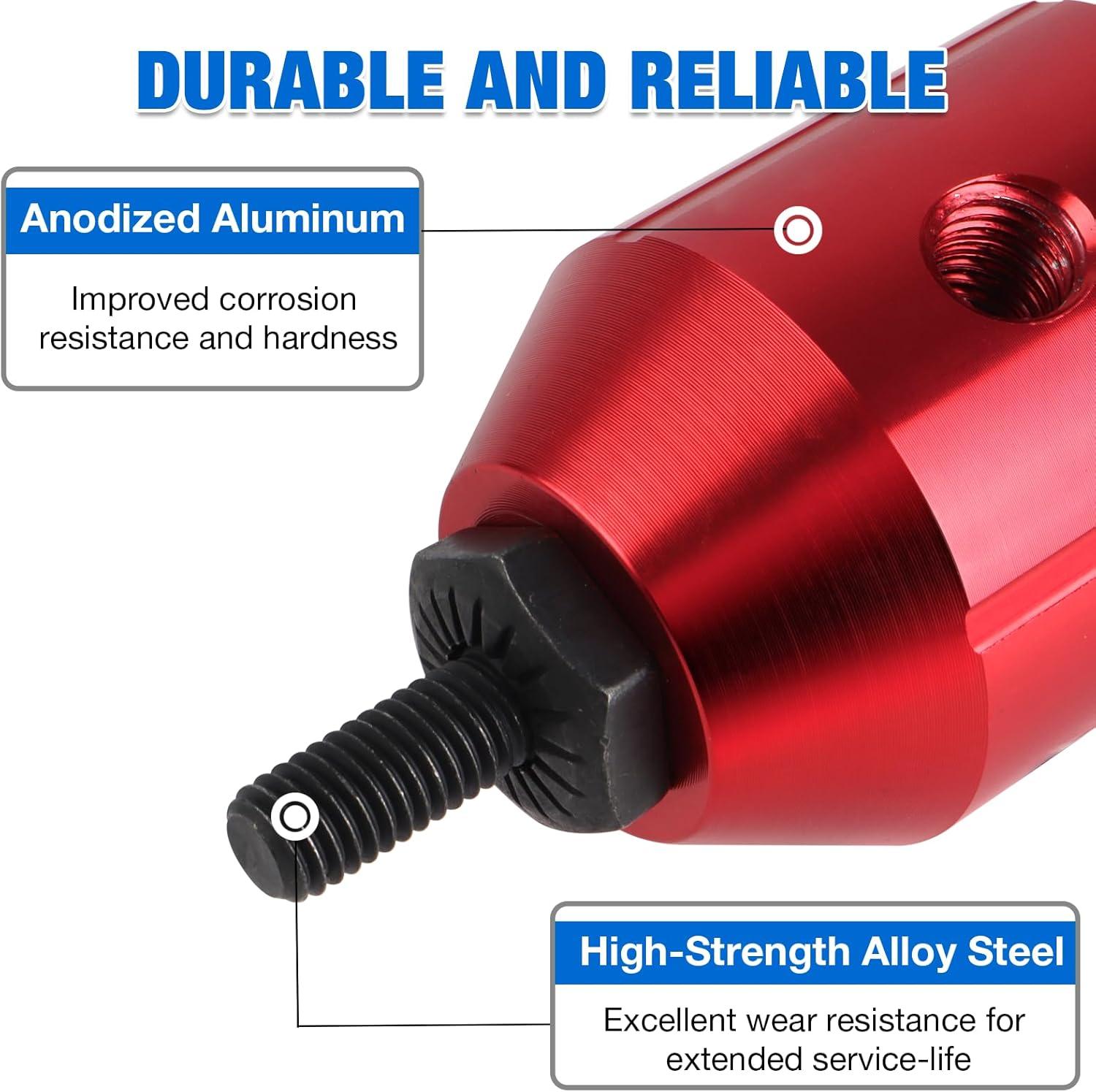 imageYUZES Rivet Nut Tool Adapter for Cordless Drill Electric Newly LaborSaving Rivet Gun Kit Professional Rivet Nut Tool kit with Carrying Case Rivet Nut Tool30R1Rivet Nut Tool30R1
