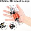 imageYUZES 14quot NPT Air Compressor Filter Regulator Combo with Drain Valve and Gauge for Paint Spary Gun Maximum pressure 140psiOrange
