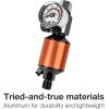 imageYUZES 14quot NPT Air Compressor Filter Regulator Combo with Drain Valve and Gauge for Paint Spary Gun Maximum pressure 140psiOrange