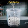 imageYUZES Disposable Paint Cups for Spray Gun 20 Ounce 600ml 50 Disposable Paint Cup with Lids 2 Hard Mixing Cups with Retainer Ring 20 Plugs PTFE Tape Stirrer for LVLP HVLP Spray GunDPS021Pro with Black PTFE Tape