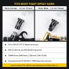 imageYUZES Disposable Paint Cups for Spray Gun 20 Ounce 600ml 50 Disposable Paint Cup with Lids 2 Hard Mixing Cups with Retainer Ring 20 Plugs PTFE Tape Stirrer for LVLP HVLP Spray GunDPS021Pro with Black PTFE Tape