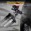 imageYUZES Disposable Paint Spray Gun Cup Kit  20 Ounce 600ml 50 Disposable Paint Cups with Lids 190Micron Filter 2 Hard Cup with Retainer Ring 20 Plugs 2 Spray Gun Adapter PTFE Tape Stirrer