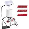 imageYUZES Gravity Feed Paint Spray Gun Holder Stand with 100PCS Nylon Mesh Paint Strainers and Removable Strainer Holder for WallMounted or Bench Mount