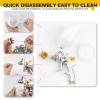 imageYUZES HVLP Spray Gun Kit with 141720mm Nozzles ampamp Air Filter with Pressure Gauge Easy to Use Spray Paint Gun for Cars Air Spray Gun for Painting Cars Furniture DIY Painting Primer Clear CoatYellow