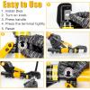 imageYUZES Hydraulic Crimping Tool 10 Tons 12 AWG to 20 Battery Cable Crimper Tool with 9 Dies Easy to Operate Hydraulic Wire Crimping Tool Kit for Wire Rope Battery Cable Ends Ring TerminalsYQK70A