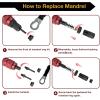 imageYUZES M3 Rivet Nut Tool Tip Replacement Mandrel Compatible with Beaspire and Astro Rivet Nut Drill Adapter 10 Series Rivet Nut ToolM4