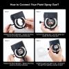 imageYUZES Paint Gun Light with Charger 2700K6500K ampamp 500250 Lumens LED Light for Paint Guns Spray Gun Light Attachment for Evenly Spraying and Reduced Rework Universal Auto Paint Gun Lights