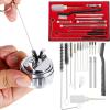 imageYUZES Professional 23 Pcs Set Cleaning Kit for Cleaning Spray Guns Suction Gravity Pressure FeedHVLP and Airbrushes