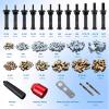 imageYUZES Rivet Nut Tool Adapter for Cordless Drill Electric Newly LaborSaving Rivet Gun Kit Professional Rivet Nut Tool kit with Carrying Case Rivet Nut Tool30R1Rivet Nut Tool30R1
