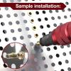 imageYUZES Rivet Nut Tool Drill Adapter Kit LaborSaving Rivet Nut Gun Cordless with 10 Mandrels and 50 Rivet Nuts Rivnut Tool Kit for Nutsert Cars Metalwork Home Improvement DIY  10 Series