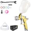 imageYUZES HVLP Spray Gun Kit Ease of Use T110 Pro Paint Guns Automotive Paint Gun for Cars ampamp Furniture DIY Painting 13mm Nozzle 600cc with Paint Sprayer Accessories