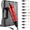 imageYUZES Rivet Nut Tool Drill Adapter Kit LaborSaving Rivet Nut Gun Cordless with 10 Mandrels and 50 Rivet Nuts Rivnut Tool Kit for Nutsert Cars Metalwork Home Improvement DIY  10 Series
