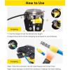 imageYUZES Automatic Wire Stripper and Crimping Tool Kit for Heat Shrink Insulated Terminals Open Barrel Ferrule Female Male ampamp Solar Connectors  Ratcheting Wire Crimper with 4 Replace Dies 2414AWG